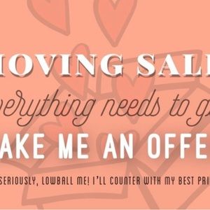 Moving! Everything must go! Accepting reasonable offers!